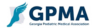 Logo Recognizing Optimum Podiatry's affiliation with Georgia Podiatric Medical Association