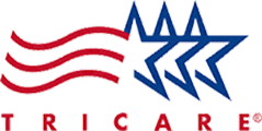 Logo Recognizing Optimum Podiatry's affiliation with Tricare
